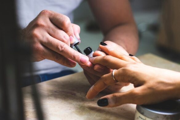 Professional gel manicure tools and equipment for at-home nail care